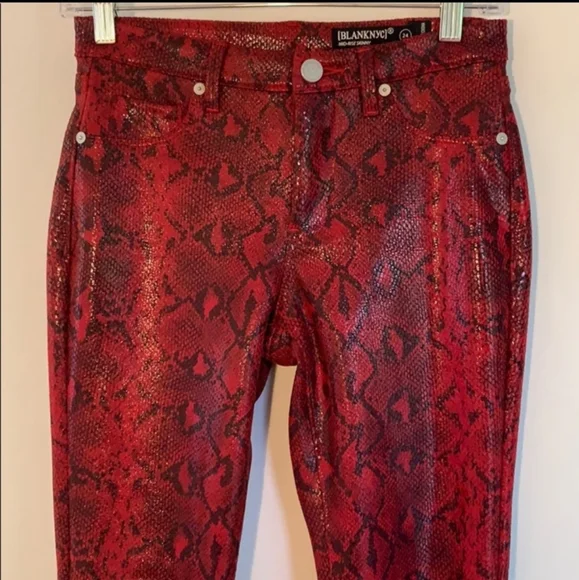 Blank NYC Snakeprint Pants - Picture 1 of 9